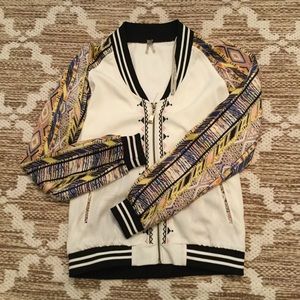 BKE Gimmicks zip up bomber jacket